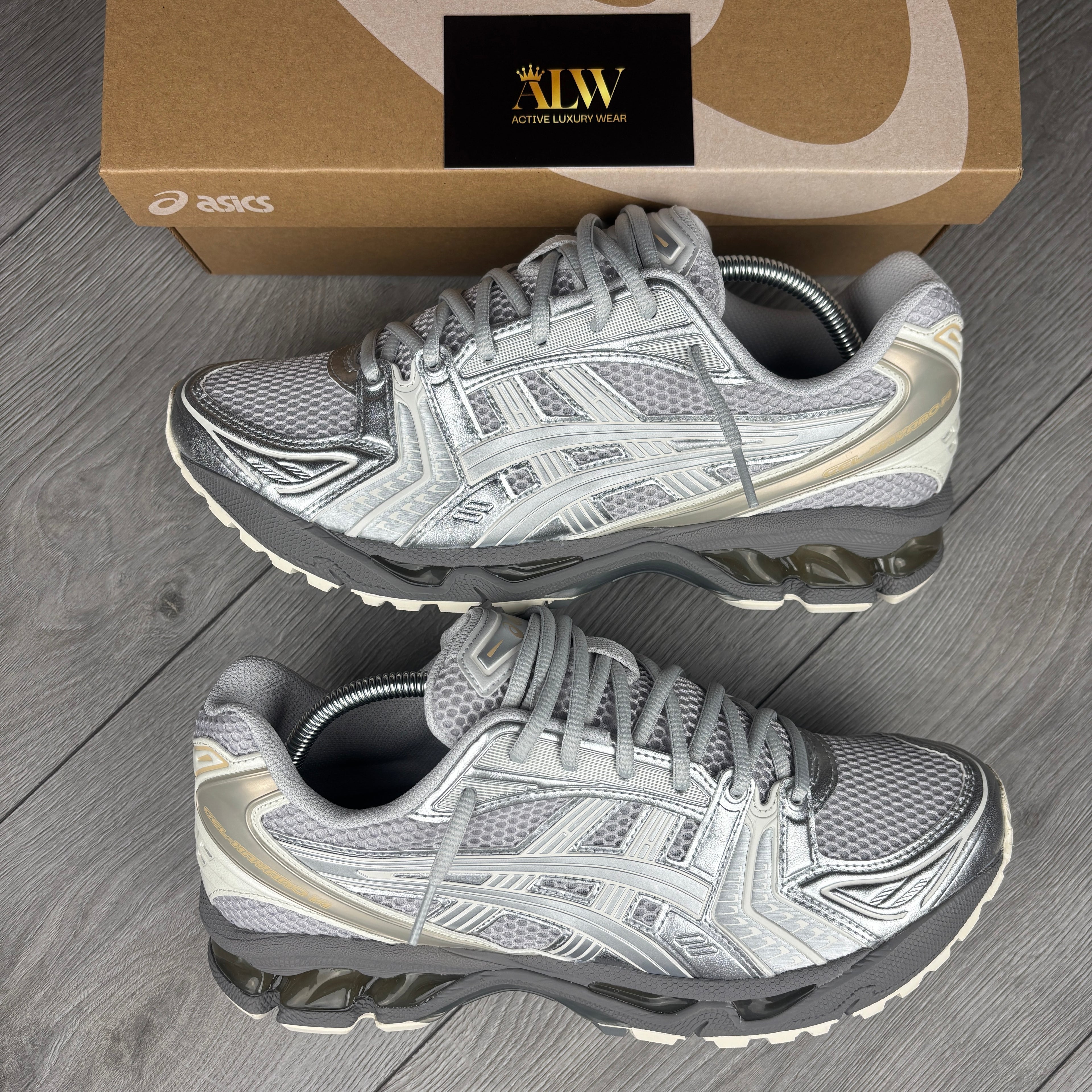 Concrete Silver Kayano 14’s